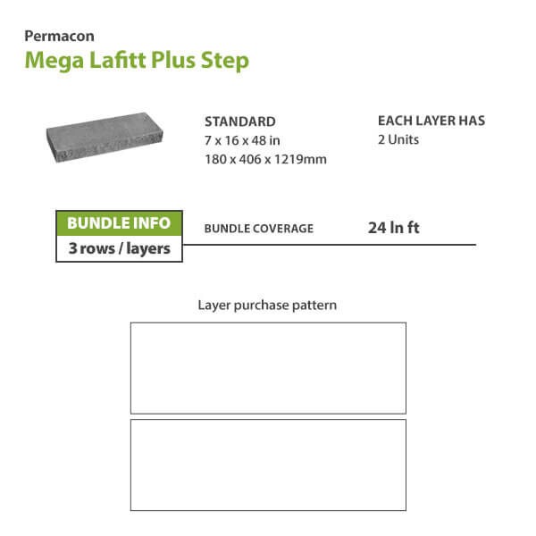 Permacon Mega Lafitt Plus Step